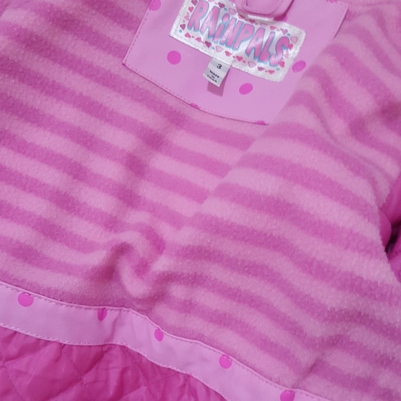 Girl's Fleece Raincoat - Picture 3 of 4